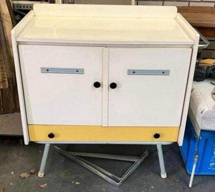 Vintage design commode / kastje jaren 50/60 Vroomshoop, Ophalen, Gebruikt