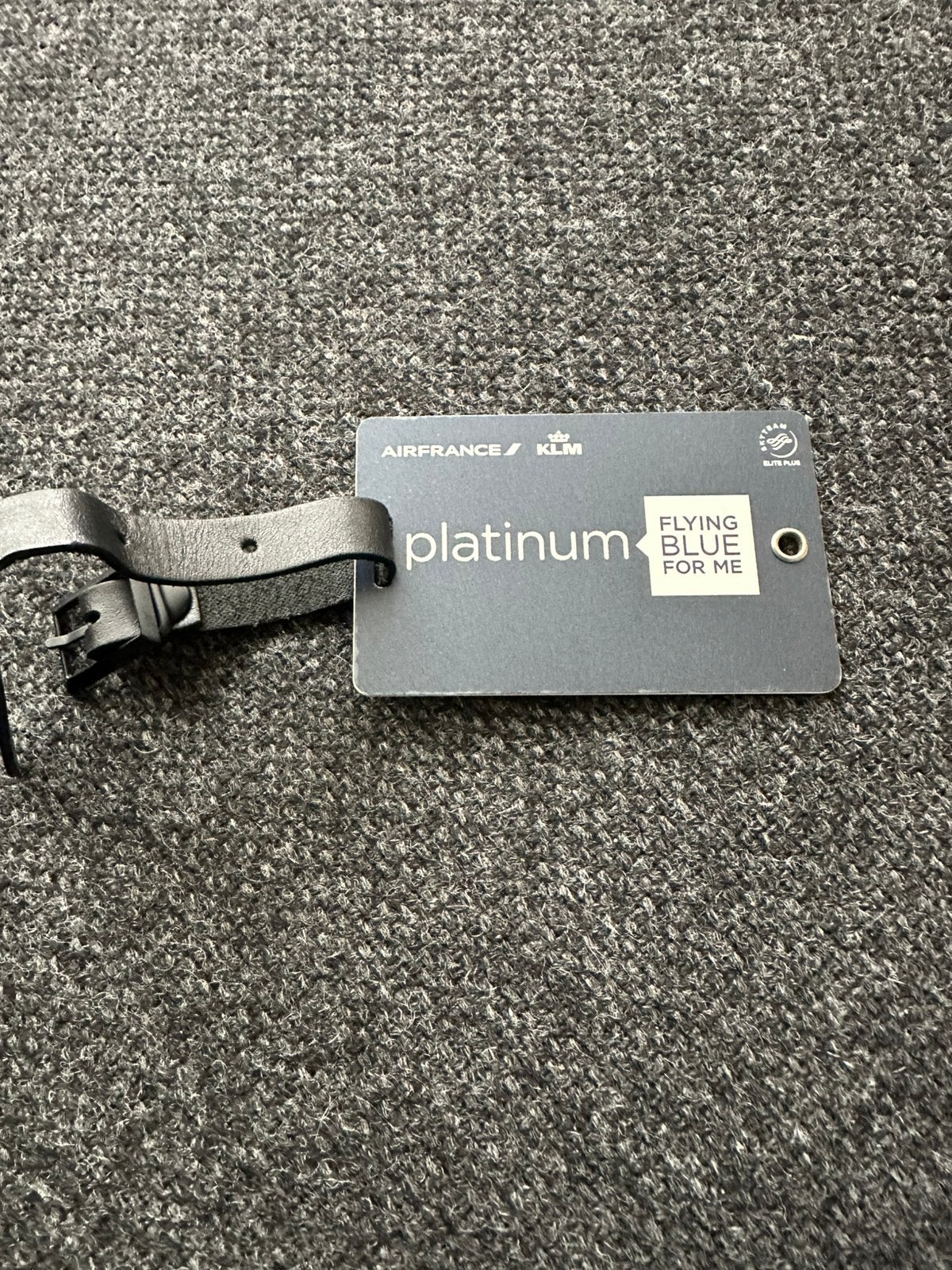 KLM / Air France Flying Blue Ultimate luggage tag ongebruikt, Ophalen of Verzenden, Gebruikt