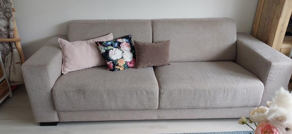 Gratis bank en fauteuil, Ophalen, Gebruikt, 75 tot 100 cm, Rechte bank