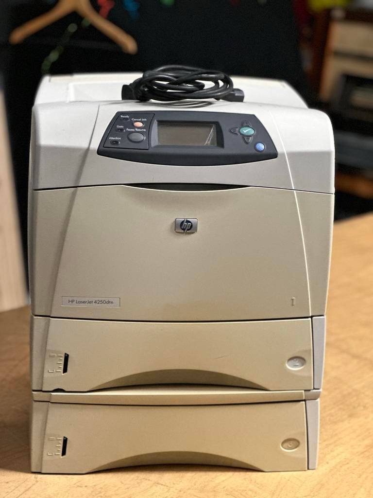HP LaserJet 4250dtn Laserprinter, Computers en Software, Printers, Zwart-en-wit printen, Gebruikt, Printer, Ophalen of Verzenden