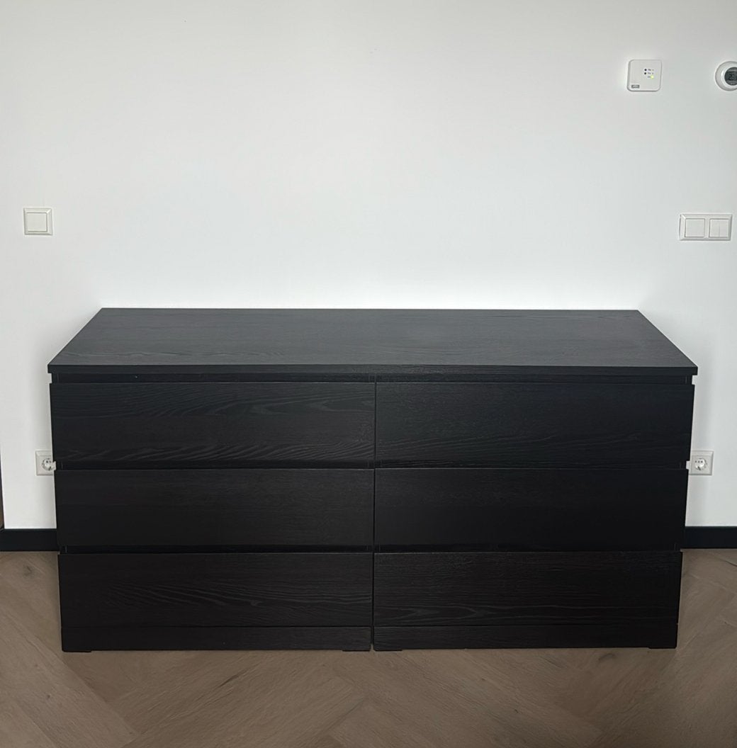 IKEA MALM 6 Ladekast, Ophalen, 100 tot 150 cm, 5 laden of meer, Zo goed als nieuw