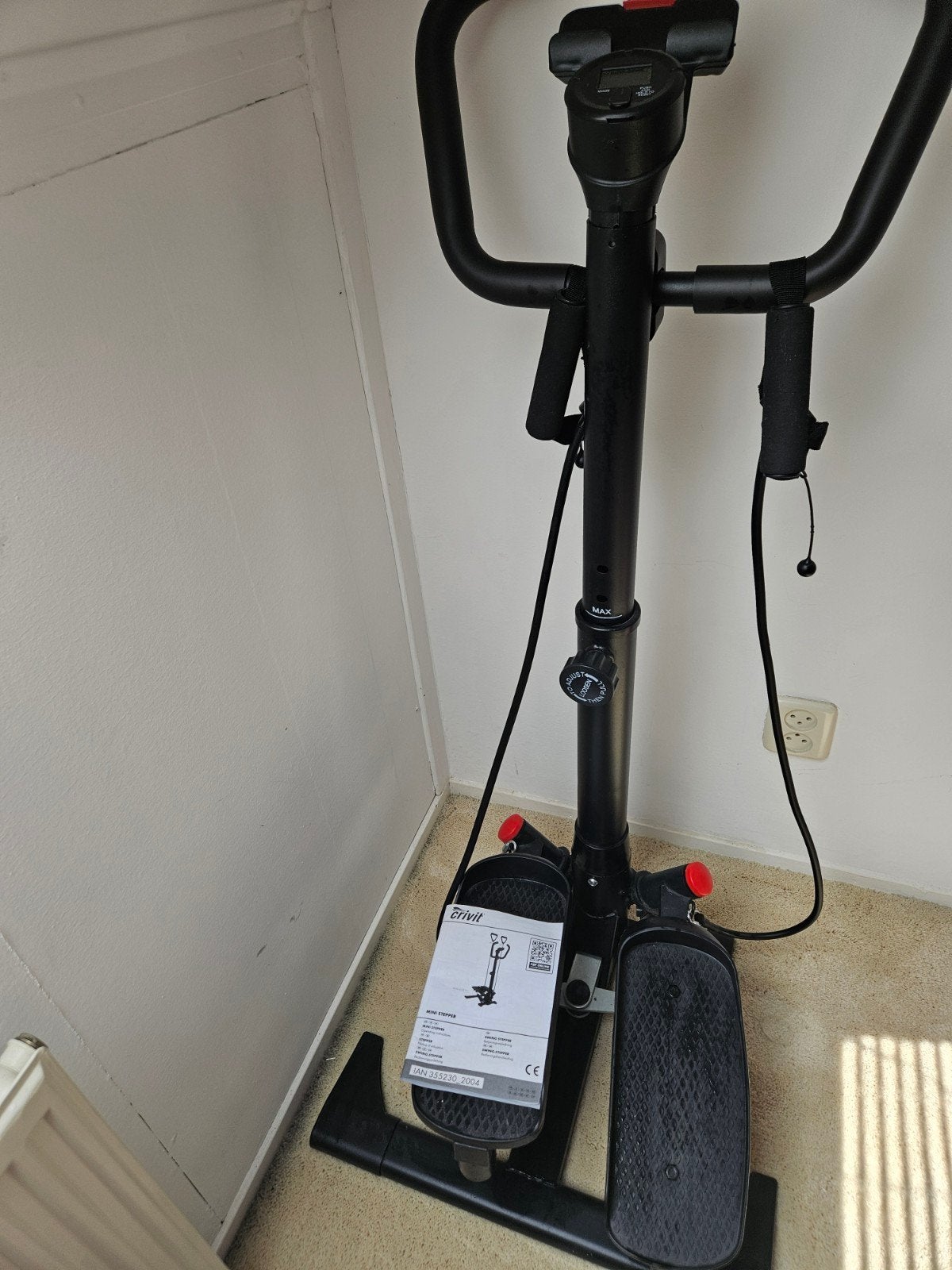 Crivit Swing Stepper met Trainingsbanden en Display, Ophalen, Stepapparaat, Zo goed als nieuw, Metaal