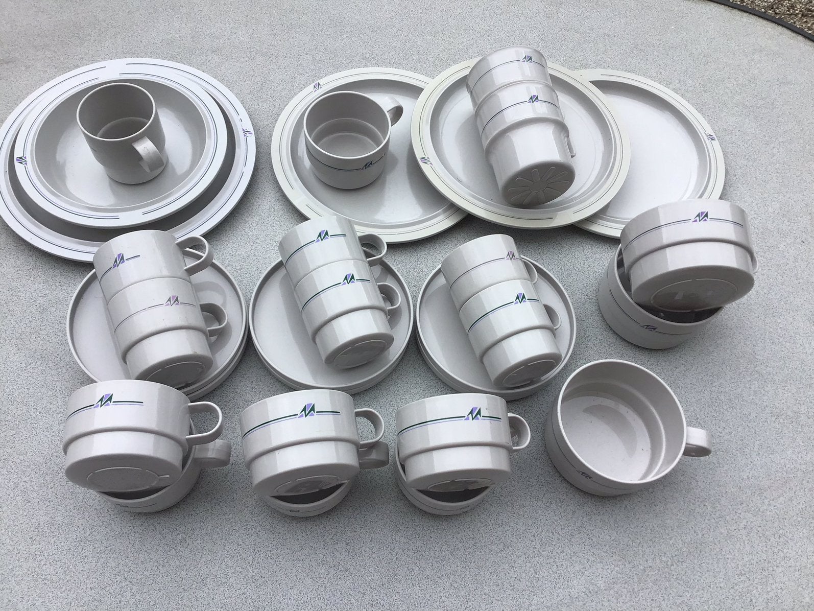 Camping Servies Mepal - Vintage, Caravans en Kamperen, Ophalen of Verzenden, Gebruikt