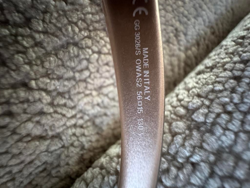 Orginele GUCCI zonnebril met etui (glazen met sterkte ), Overige merken, Gebruikt, Zonnebril, Bruin