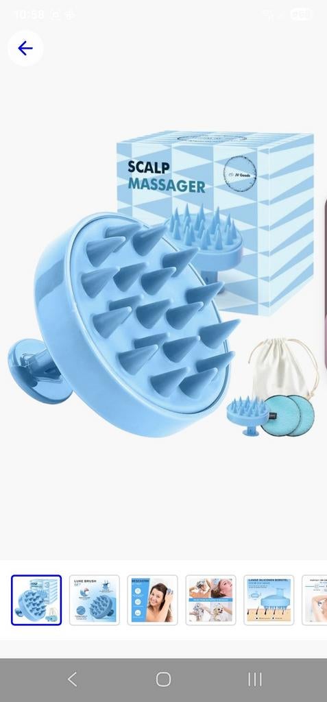 Scalp Massager Set met Oogpads - Voor Haar en Ontspanning, Sieraden, Tassen en Uiterlijk, Uiterlijk | Haarverzorging, Ophalen of Verzenden