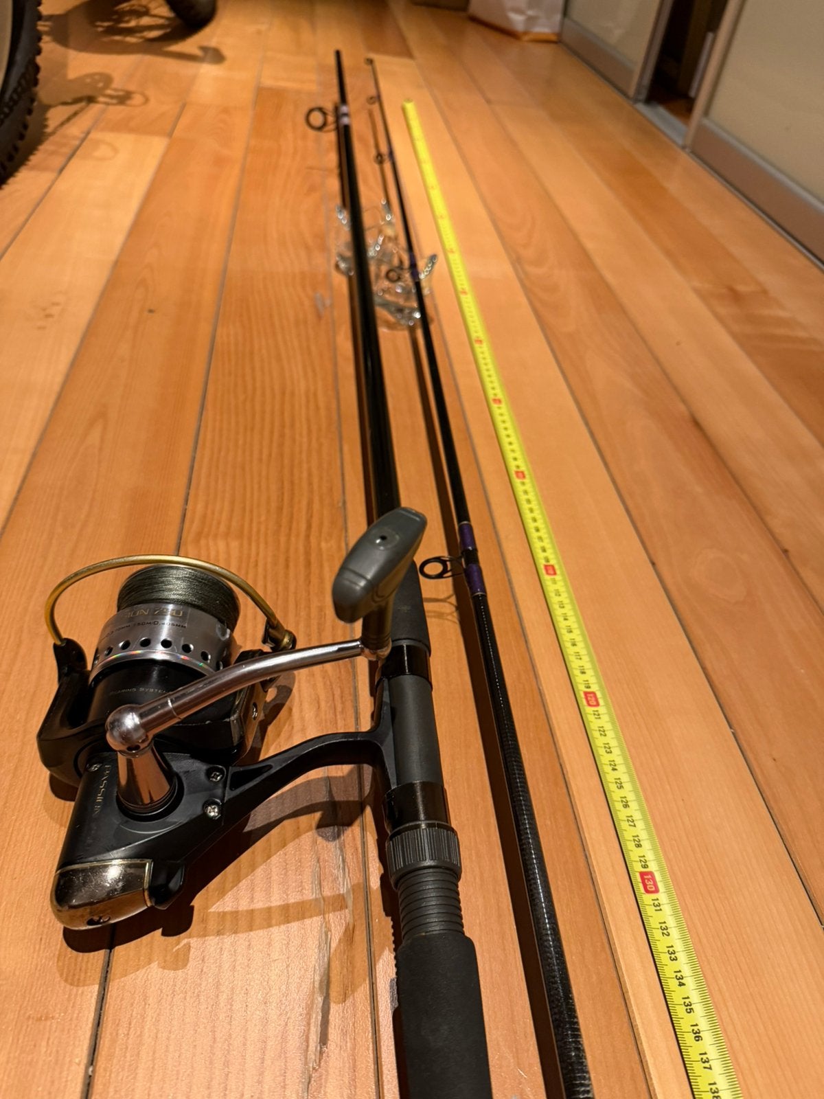 Zeebaars hengel Sportex 360cm met Spro Passion 750 molen, Ophalen, Gebruikt, Molen