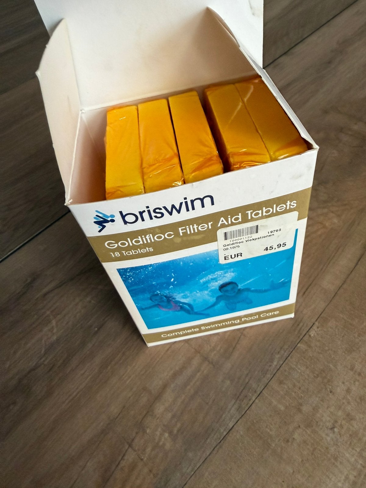 Briswim goldifloc tabletten, Ophalen, Zo goed als nieuw, Reinigingsmiddel