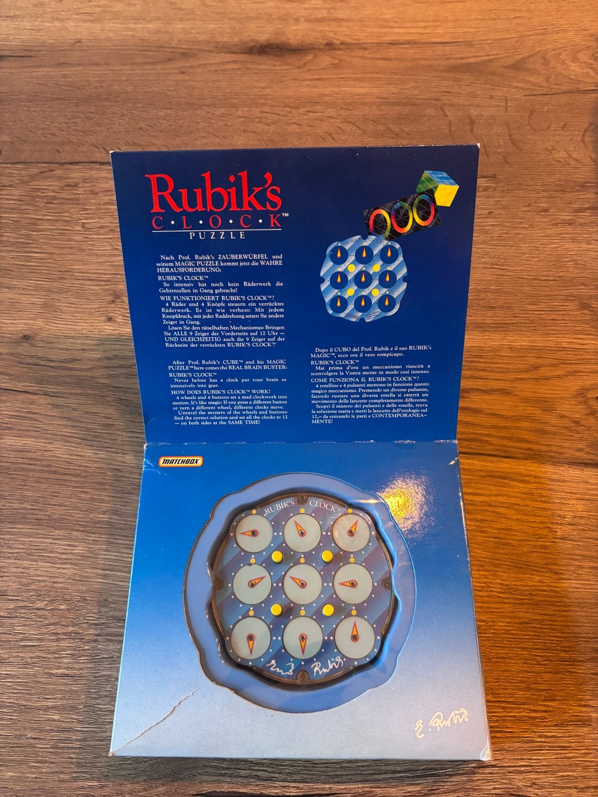 Rubik's Clock Puzzel - Vintage Matchbox Editie, Ophalen of Verzenden