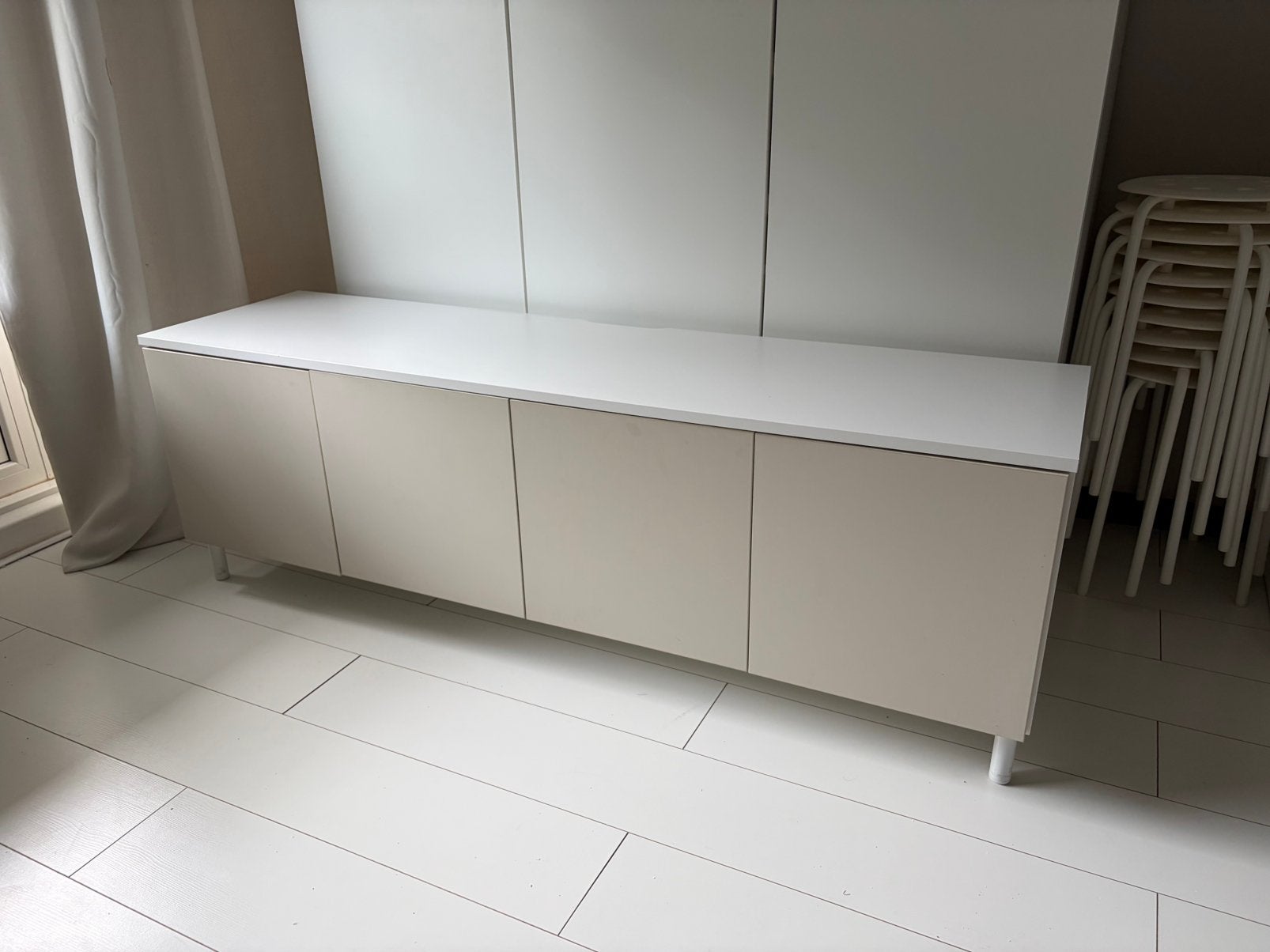 Tv meubel ikea beige, Ophalen, Gebruikt