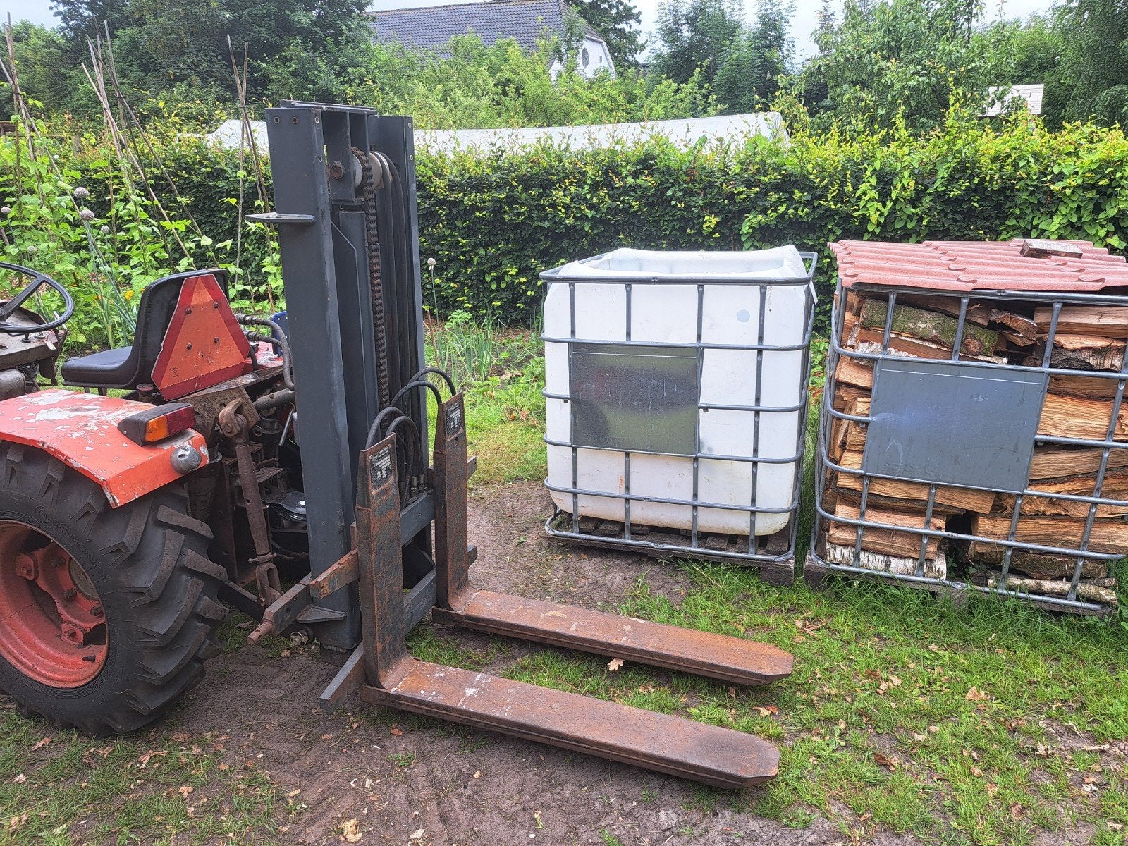 Hefmast Kooiaap semi smalspoor, Ophalen