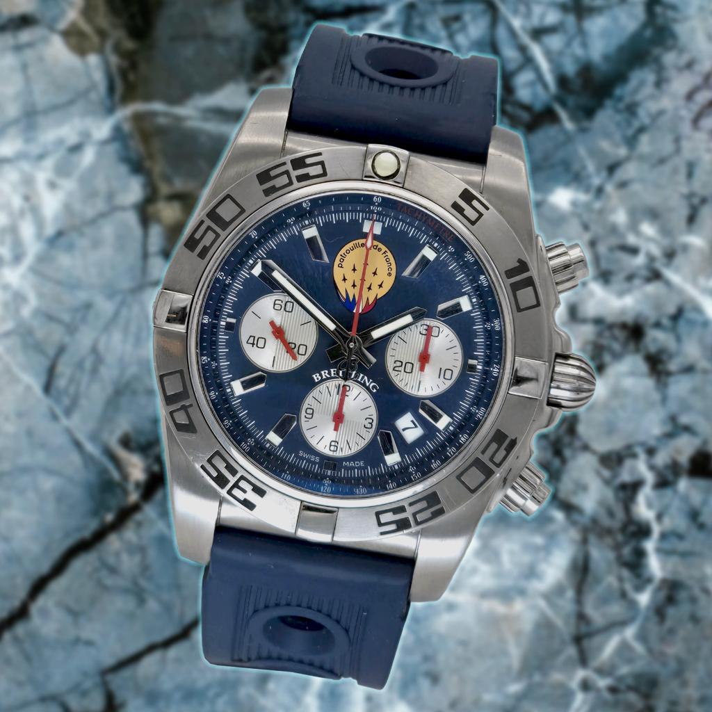 Breitling Avenger AB0110 Patrouille de France Lim. Edition, Staal, Breitling, Polshorloge, Kunststof
