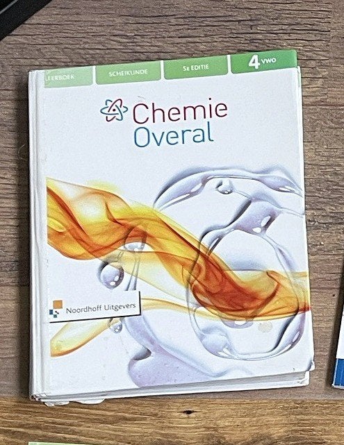 Chemie Overal 4 vwo leerboek 5e editie, Boeken, VWO, Scheikunde, Noordhoff Uitgevers, Ophalen