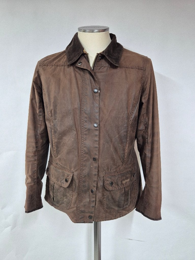 Barbour 'New Utility Wax' dames jas, maat 40, Kleding | Dames, Maat 38/40 (M), Barbour, Bruin, Ophalen of Verzenden