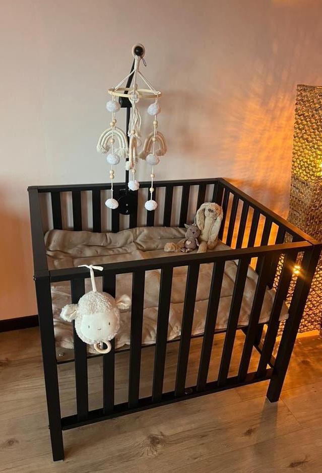 Baby box mat zwart met mobielhouder - perfecte staat., Ophalen, Zo goed als nieuw, Rechthoekig