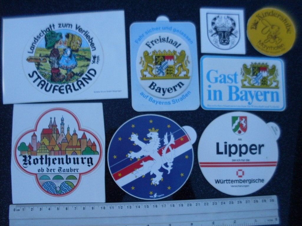 partij 8 duitse steden stadt plaats duitsland germany, Verzenden, Zo goed als nieuw, Overige typen