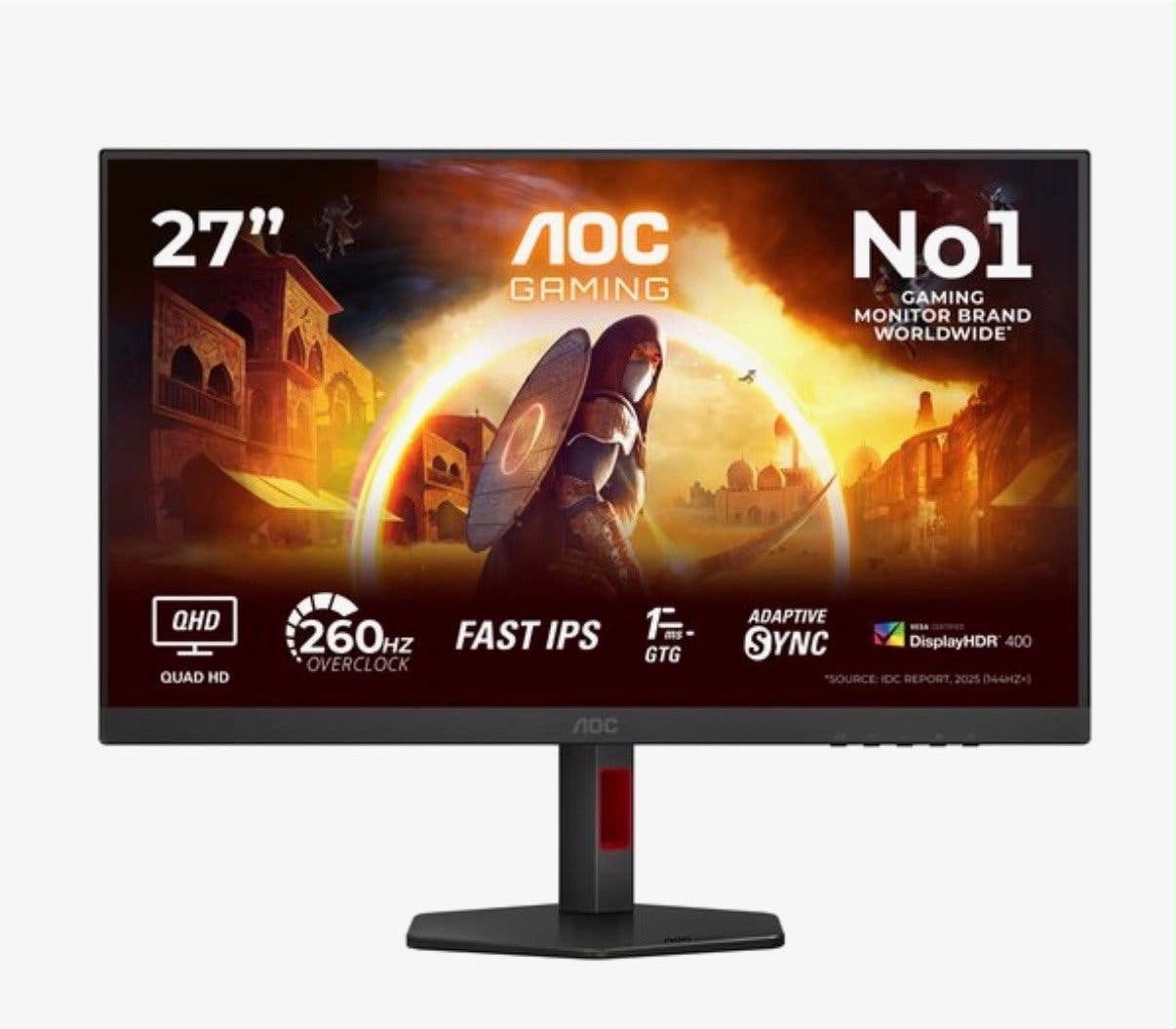 Foto 3 van AOC Gaming Q27G2S/EU 27 inch QHD 165Hz IPS Gaming Monitor