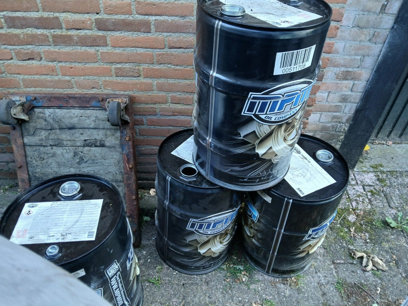 Olievaten 60 liter, Tuin en Terras, Vuurkorven, Ophalen
