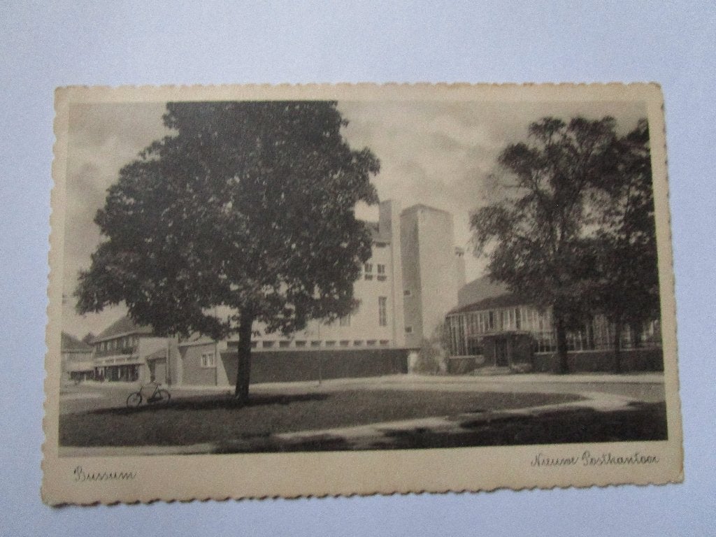 Ansichtkaart Bussum - Nieuwe Postkantoor 1937 uitg Rembrandt, Verzenden, 1920 tot 1940, Gelopen, Noord-Holland
