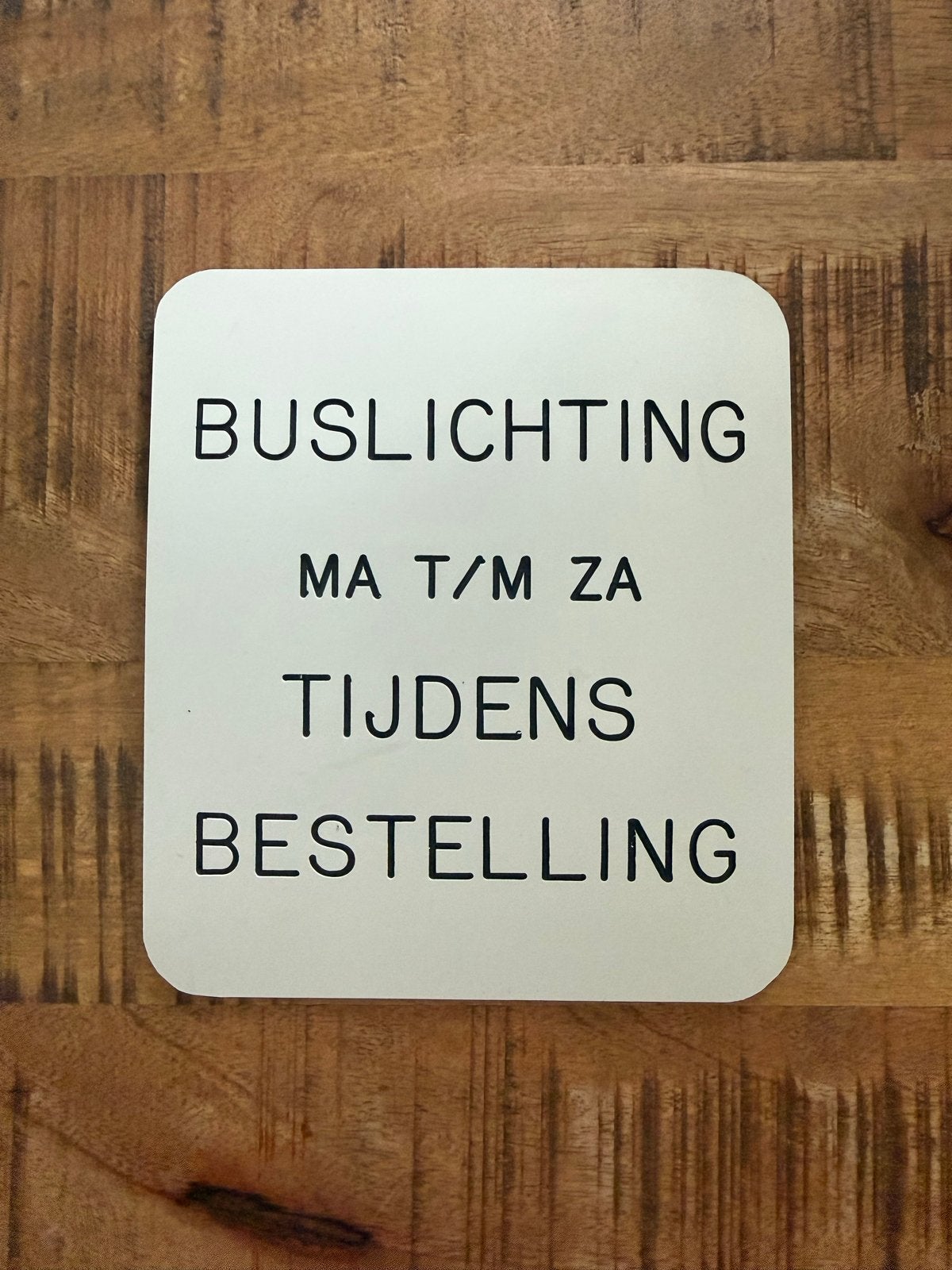 Lichtingsbordje voor oude PTT brievenbus o.a “kleine Koo”, Ophalen of Verzenden, Nieuw, Kunststof