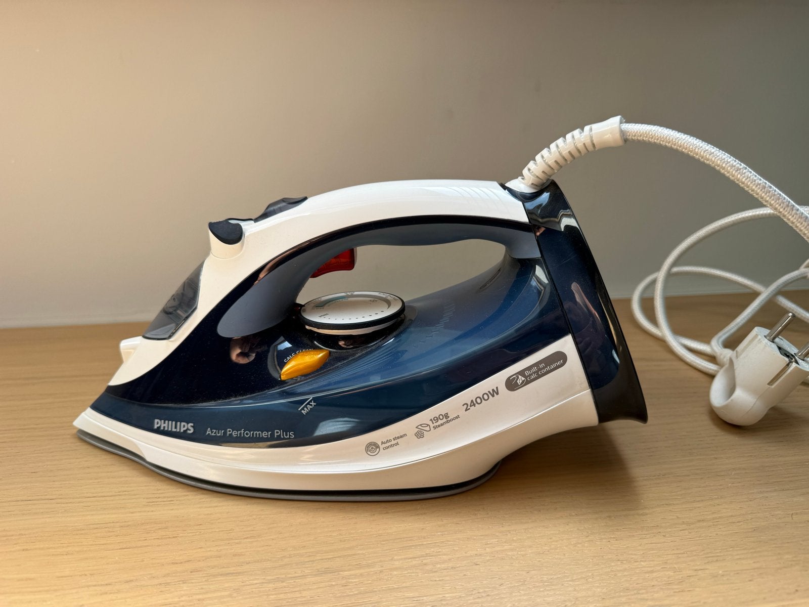Philips Azur Performer Plus Strijkijzer - 2400W, Witgoed en Apparatuur, Strijkijzers en Strijkplanken, Ophalen, Zo goed als nieuw