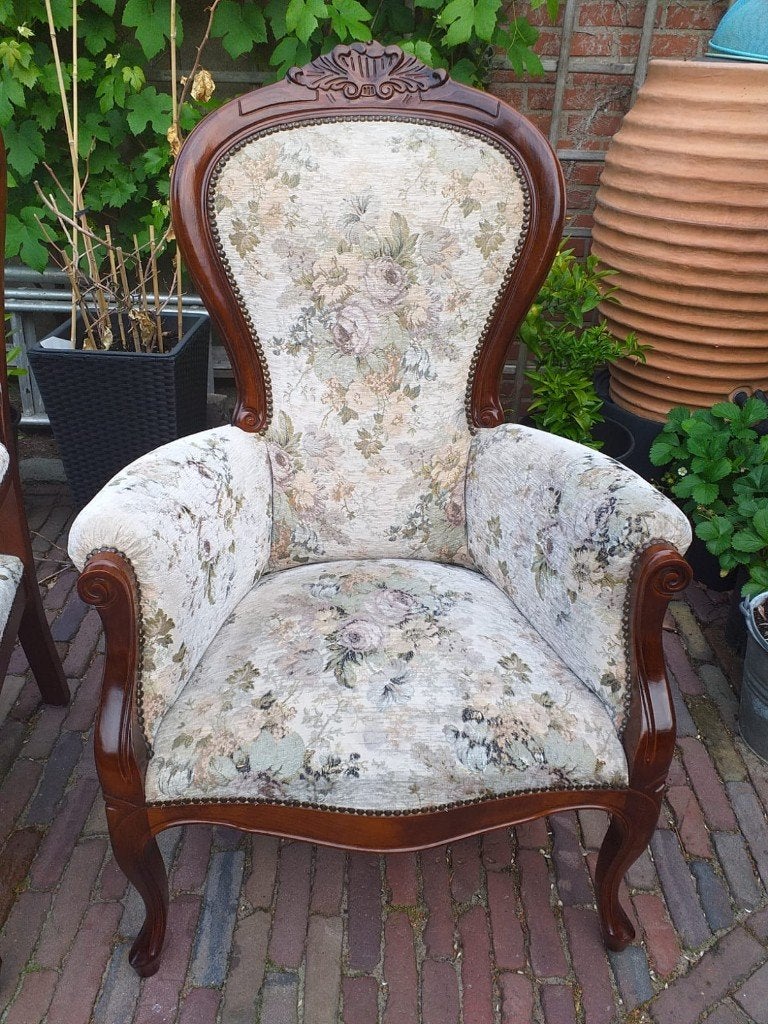 Heele nete antieke barok noten stoel, Ophalen