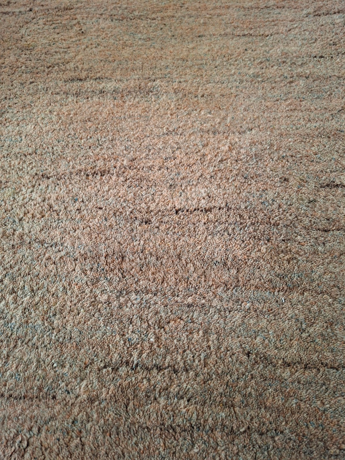 Zuiver scheerwol vloerkleed - kleur Sahara, Ophalen, Gebruikt, 150 tot 200 cm, 200 cm of meer