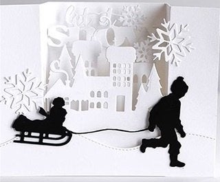 snijmallen Jongen, slee met kindje NIEUW, Ophalen of Verzenden, Nieuw, Kerst, Pons of Mal