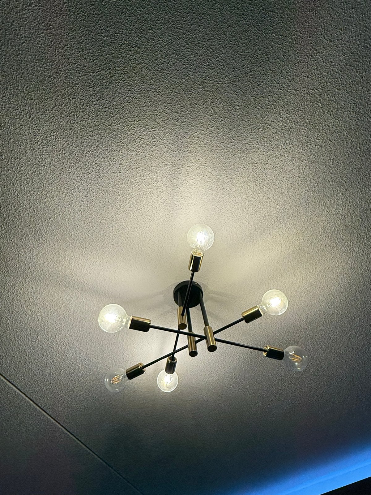 Moderne Sputnik Plafondlamp, Ophalen, Zo goed als nieuw, Metaal, E27 (groot)