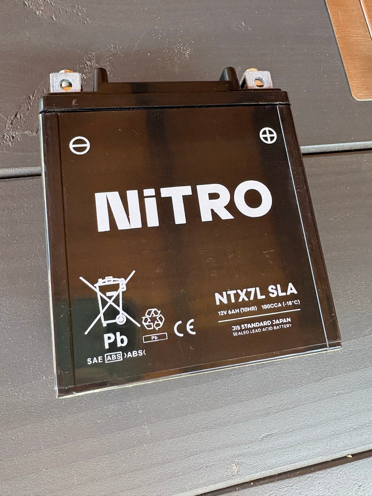 Nitro NTX7L SLA 12V 6Ah scooteraccu, Ophalen, Gebruikt