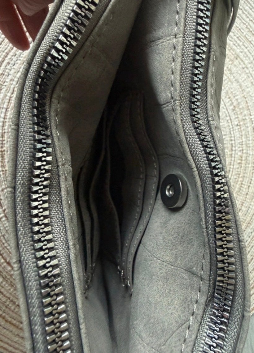 Nieuwe tas met extra schouderband., Verzenden, Nieuw, Grijs, Schoudertasje