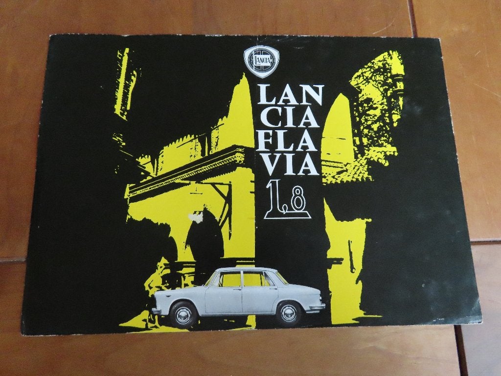 Folder Lancia Flavia Berlina 1.8 1966, Gelezen, Ophalen of Verzenden, Overige merken, Lancia