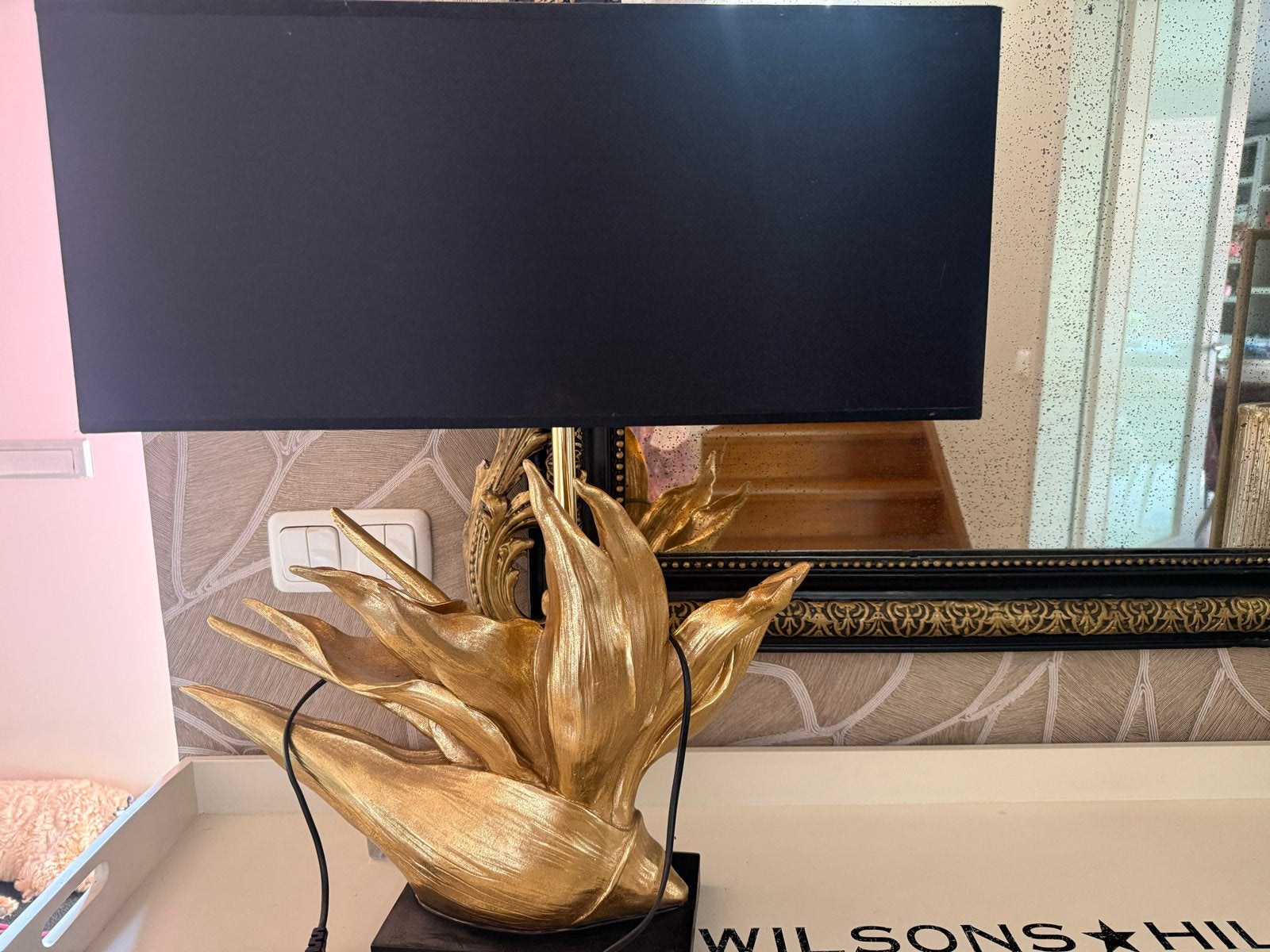 Design tafellamp VAM Straluma - Goud met Zwart, Overige merken, Goud, Ophalen of Verzenden, Zo goed als nieuw