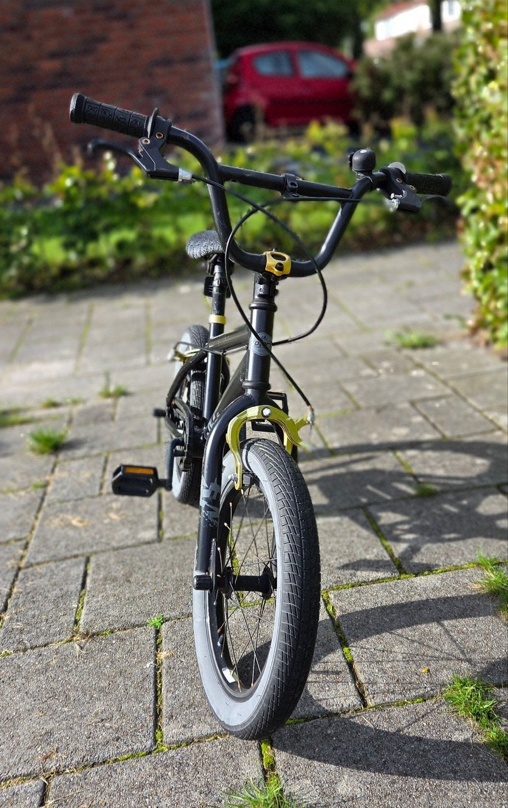 Volare Coolrider 16 inch jongensfiets - Mat Zwart/Goud, Ophalen, Velgrem, Volare, 16 tot 20 inch