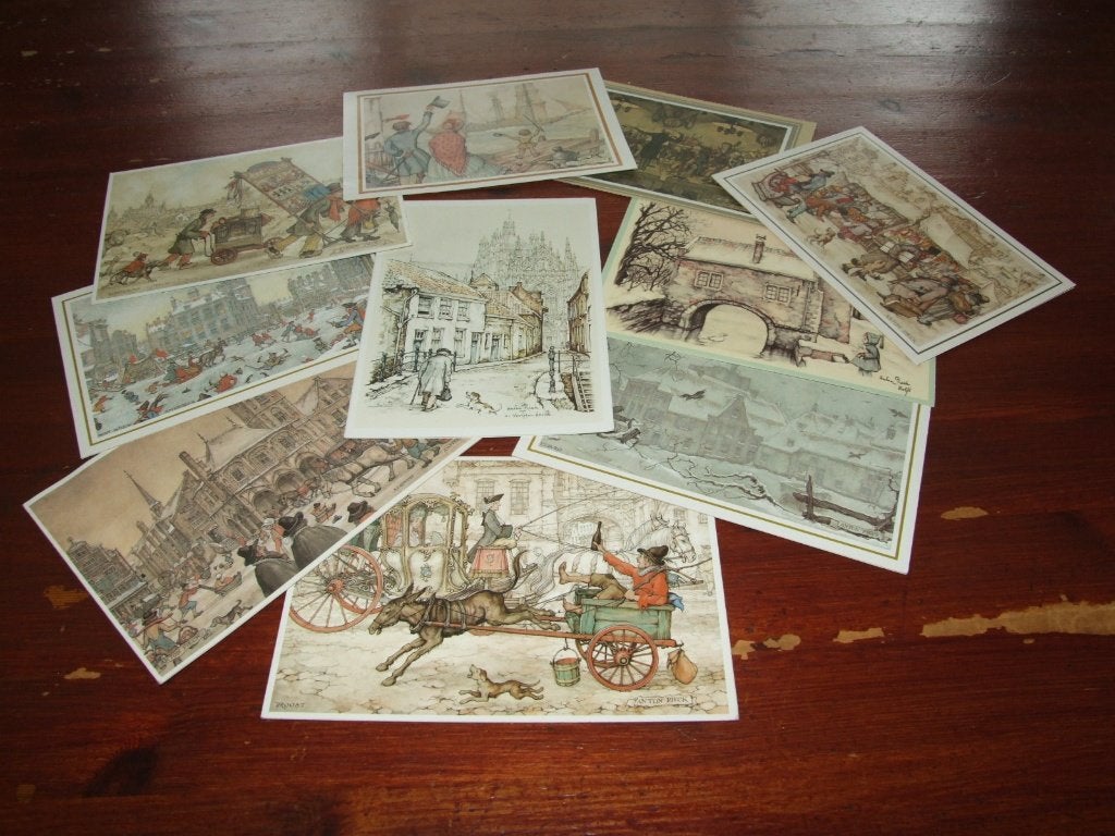 M - ILLUSTRATOR-ANTON PIECK - 10X, Gebruikt, Verzenden, Voor 1940, Prent