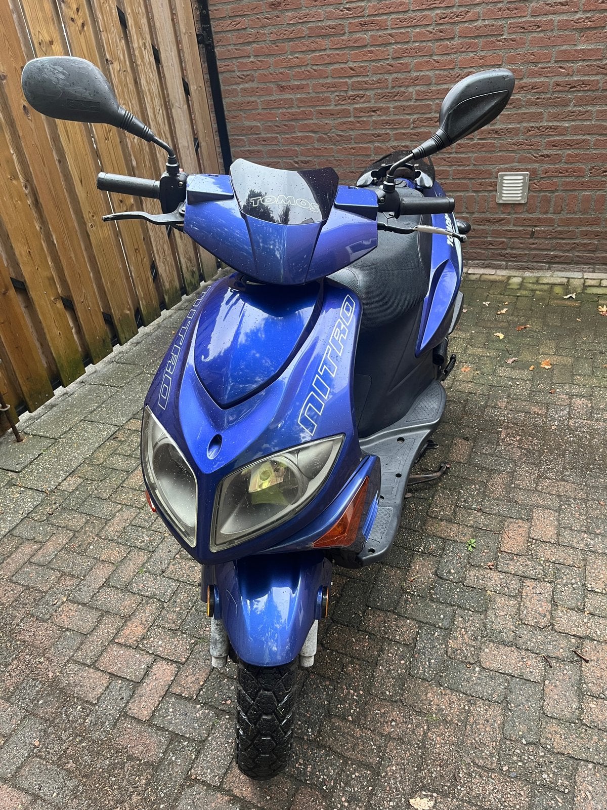 Tomos Nitro geel kenteken, Ophalen, Gebruikt, Maximaal 45 km/u, 50 cc