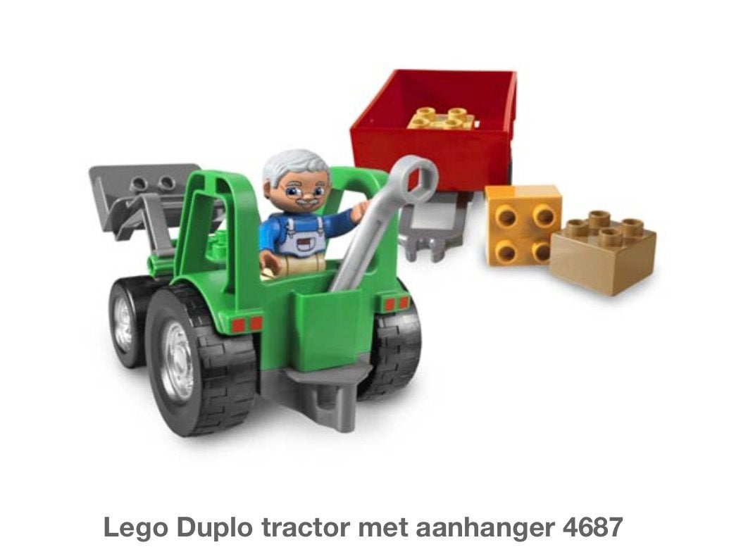 Leuke Duplo set boer en tractor., Ophalen of Verzenden, Zo goed als nieuw, Duplo