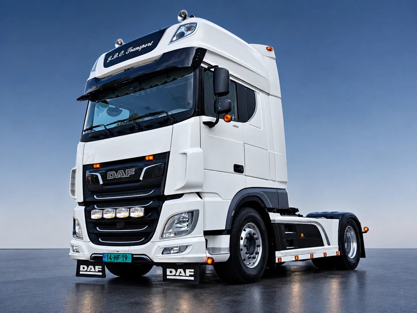 DAF XF 480 H4EN3 (bj 2019), Achterwielaandrijving, Euro 6, Geel, Bedrijf
