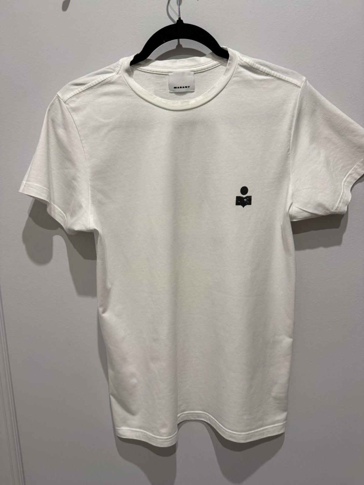 Witte Isabel Marant T-Shirt Zafferh Tee Shirt maat S, Wit, Ophalen of Verzenden, Zo goed als nieuw, Korte mouw
