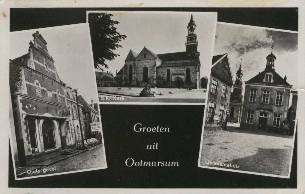 Ootmarsum Groeten uit, Verzenden, 1940 tot 1960, Gelopen, Overijssel