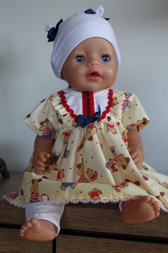 poppenkleertjes past baby born van 43 cm no14, Kinderen en Baby's, Ophalen of Verzenden, Nieuw, Babypop