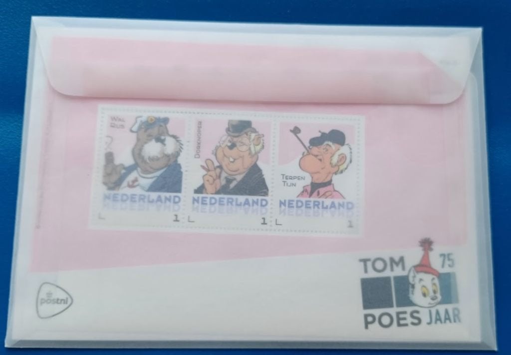 Postset 6 Tom Poes 75 jaar - Wal Rus, Verzenden, Na 1940, Postfris