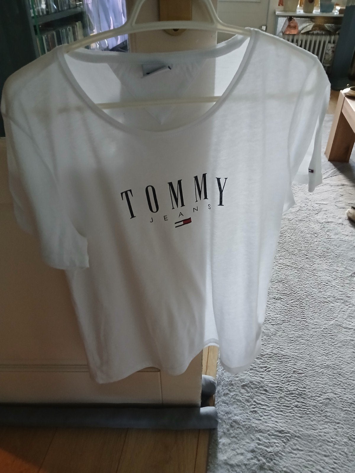 2x Tommy Hilfiger T Shirts, Ophalen of Verzenden, Maat 46/48 (XL) of groter, Blauw, Korte mouw