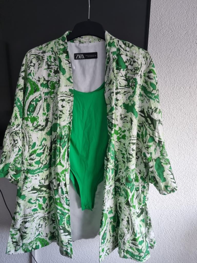 Leuke set kimono + body, Zara, Ophalen, Zo goed als nieuw, Maat 36 (S)