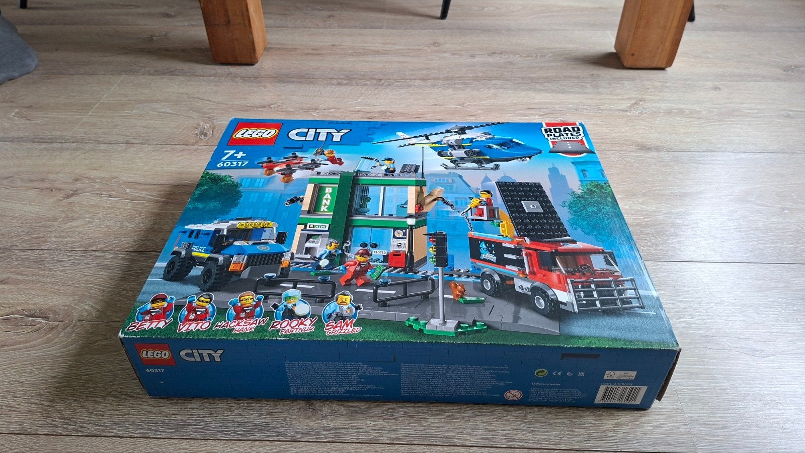 LEGO City 60317 Politieachtervolging bij de bank ZGAN, City, Inclusief instructies, Lego, Ophalen of Verzenden
