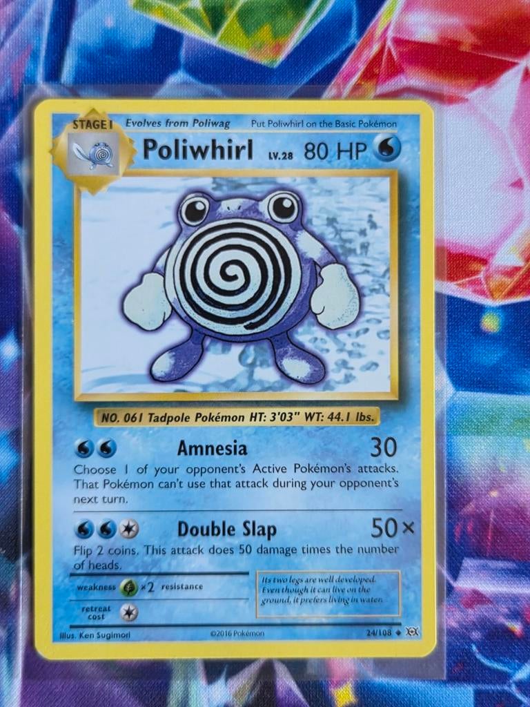 Poliwhirl 24/108, Ophalen of Verzenden, Zo goed als nieuw