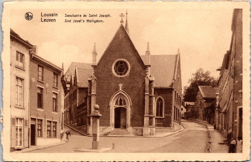 Leuven België - 12 antieke postkaarten, Verzamelen, Ophalen of Verzenden, 1920 tot 1940, Gelopen, Vlaams-Brabant