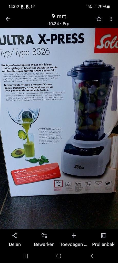 smoothiemaker, Ophalen, Wit, Overige materialen, Overige merken