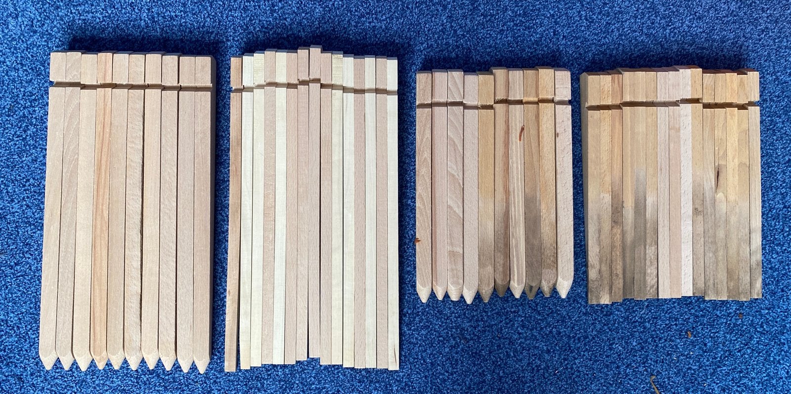 Houten tentharingen (30 en 40 cm lang), Ophalen of Verzenden, Zo goed als nieuw