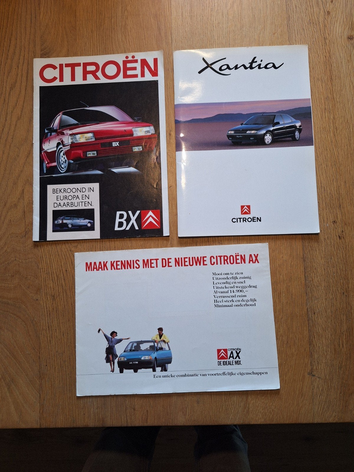 Citroën autofolders, AX, BX en Xantia, nederlands, Ophalen of Verzenden, Zo goed als nieuw, Citroën