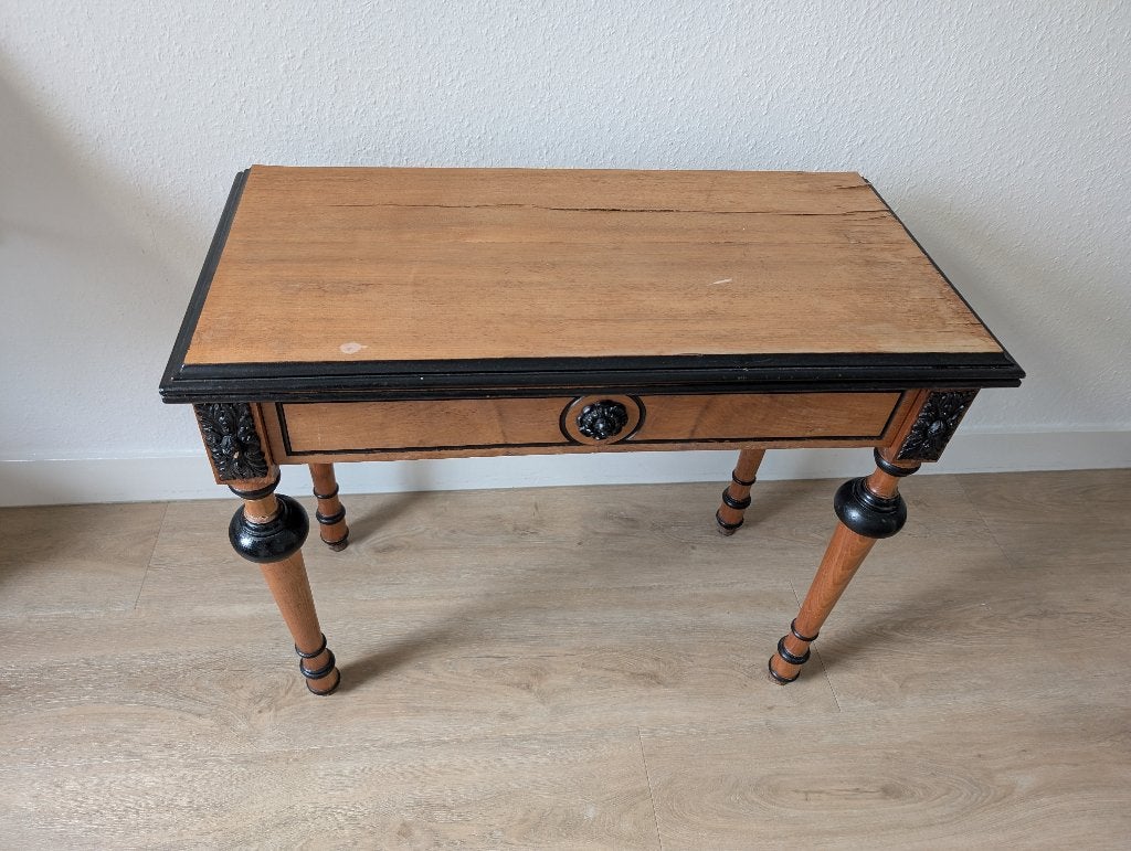 Antieke speeltafel, kaarttafel, Ophalen